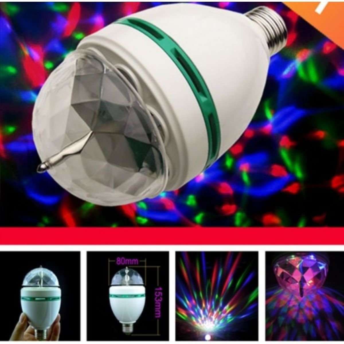 Rotirajuća led disco žarulja
