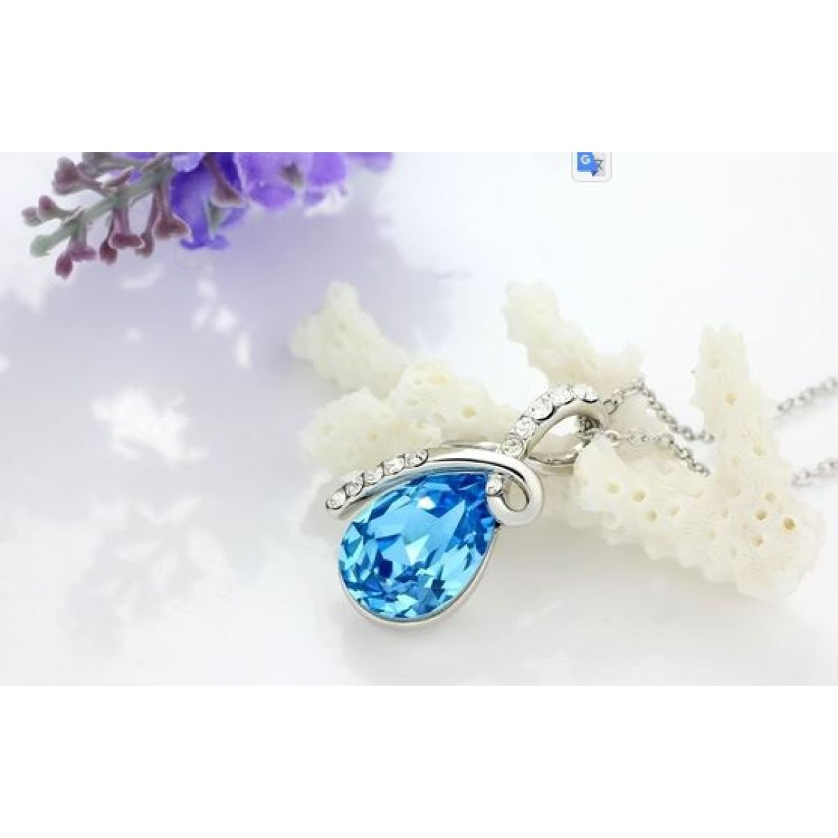 Kristalna ogrlica Eternal Love Teardrop Crystal