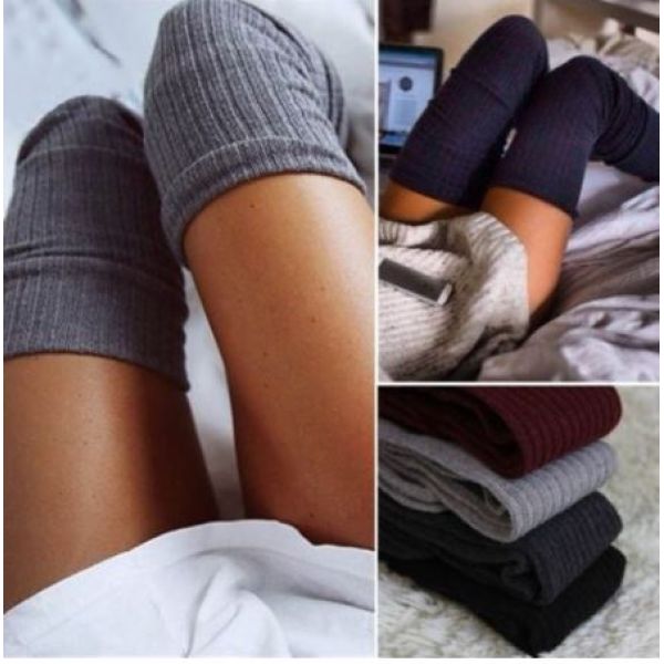 Pletene čarape natkoljenke izgledajte sexy