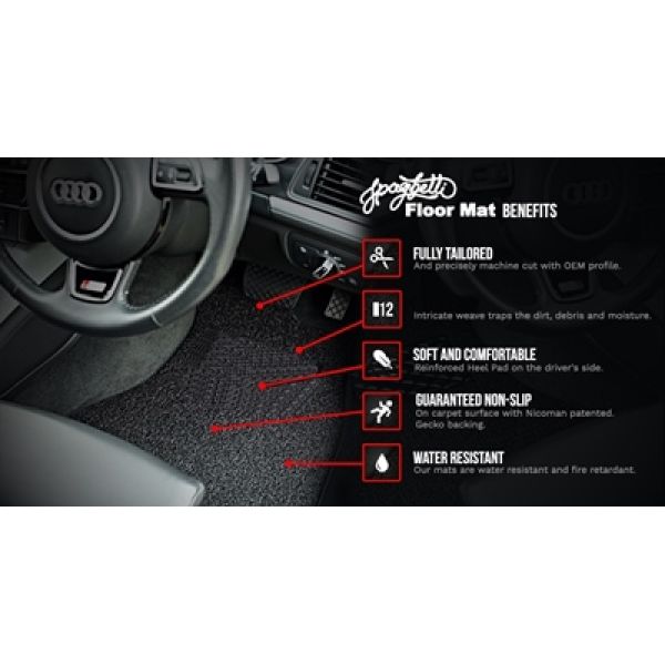 Gumirani DELUXE univerzalni tepih za automobil