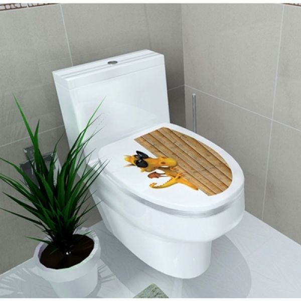 Novi dizajn za zabavnu kupaonicu - dekorativna naljepnica za wc dasku