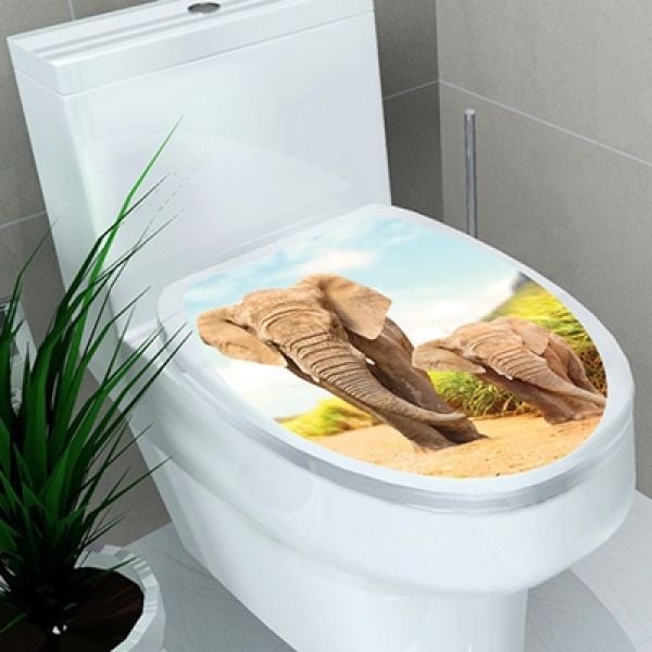 Novi dizajn za zabavnu kupaonicu - dekorativna naljepnica za wc dasku