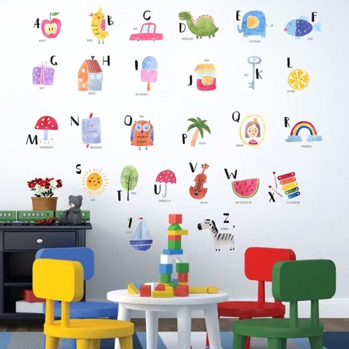Zidna naljepnica "English Alphabet"