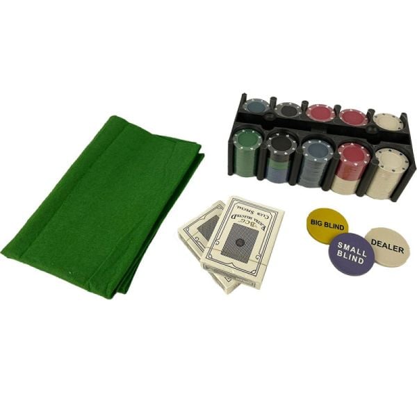 Texas Hold 'em Poker set sa 200 žetona i 2 špila karte
