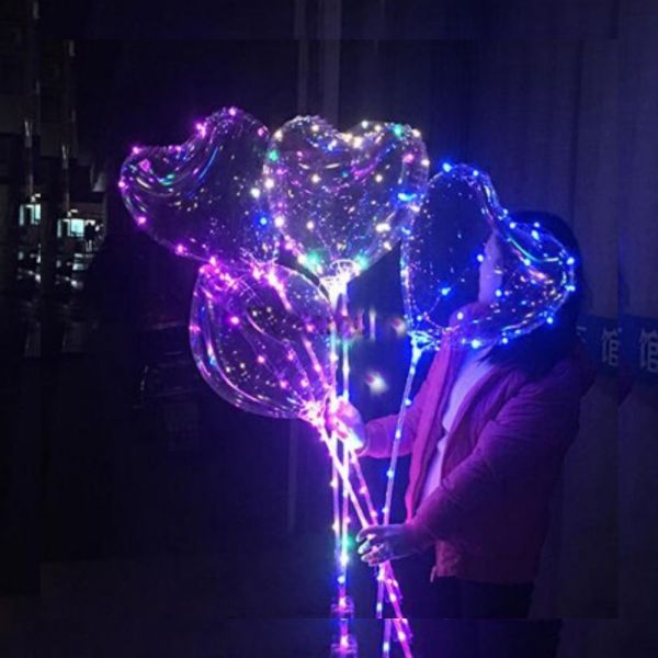 Magični LED balon u obliku srca
