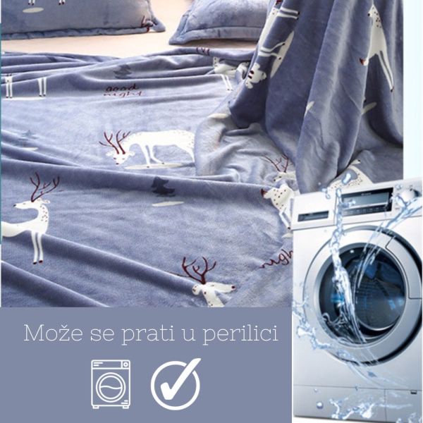 (180x200cm) Velvet large deka - Soft