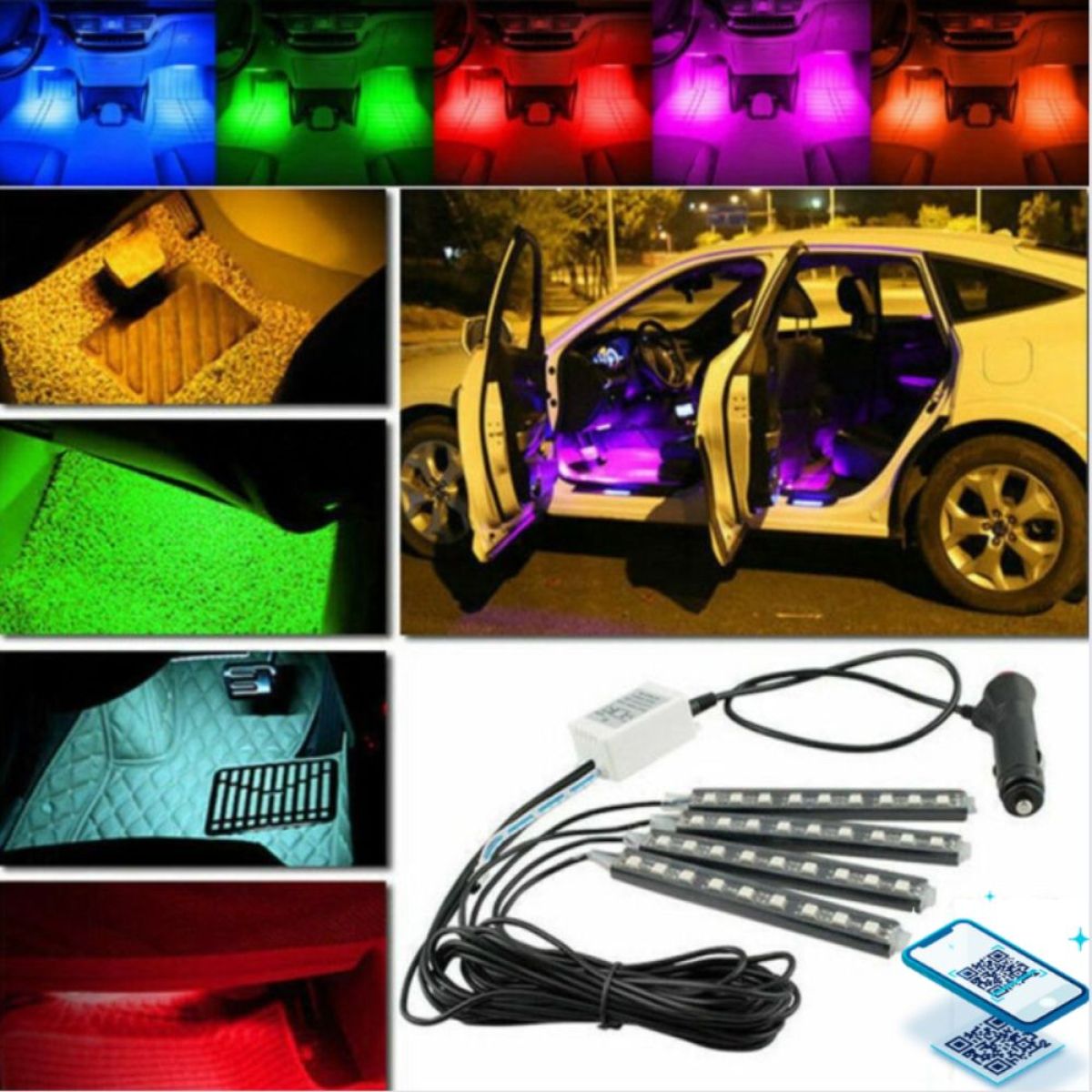 RGB Ambijetalno podno osvijetljenje automobila