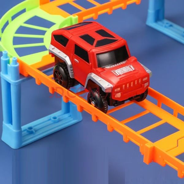 Otroški gradbeni set dirkalne steze in avtomobila - Rollercoaster