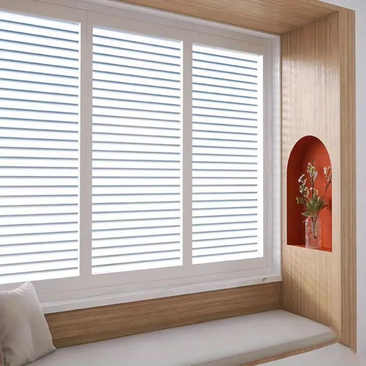 Prozorna samolepilna folija za steklo - Stripes