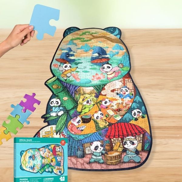 Panda Puzzle – Edukativna Slagalica za Djecu