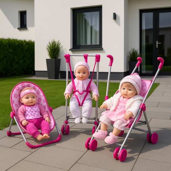 Baby play house- 3 u 1 set za igranje za djevojčice