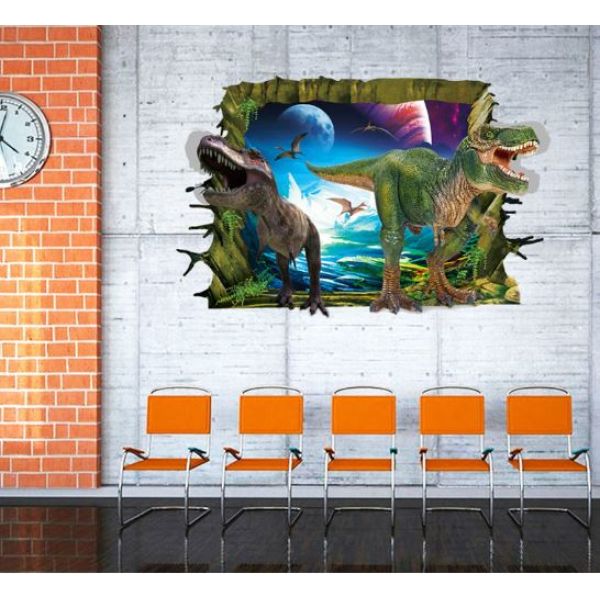 3D wall sticker Dinosaurs 90x60cm