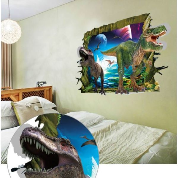 3D wall sticker Dinosaurs 90x60cm