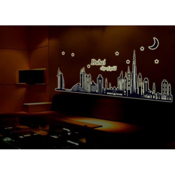 Wall sticker Ogromna svjetleća naljepnica Dubai