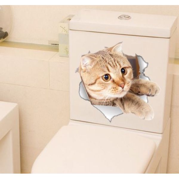 Naljepnica za WC dasku ili kotlić pas ili mačka