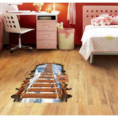 3D wall sticker Drveni most 1 dimenzije 90x60 cm