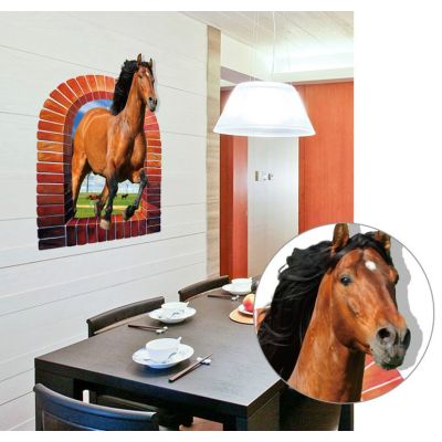 3d wall sticker konj dimenzije 90x60 cm