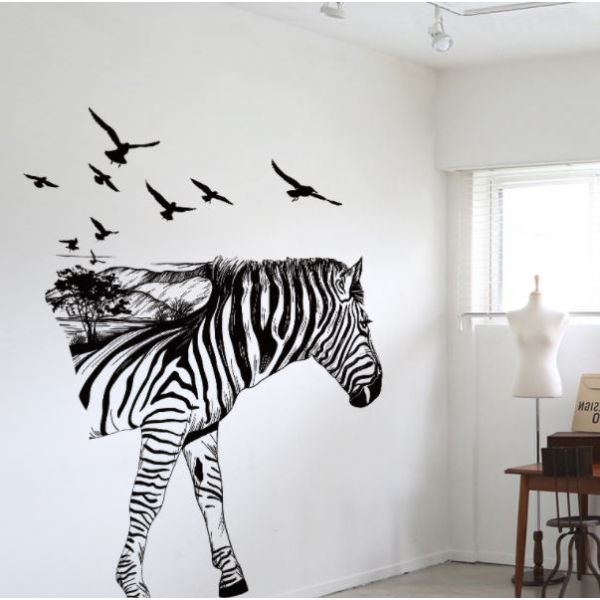 3D Wall sticker Zebra dimenzije 90x60 cm