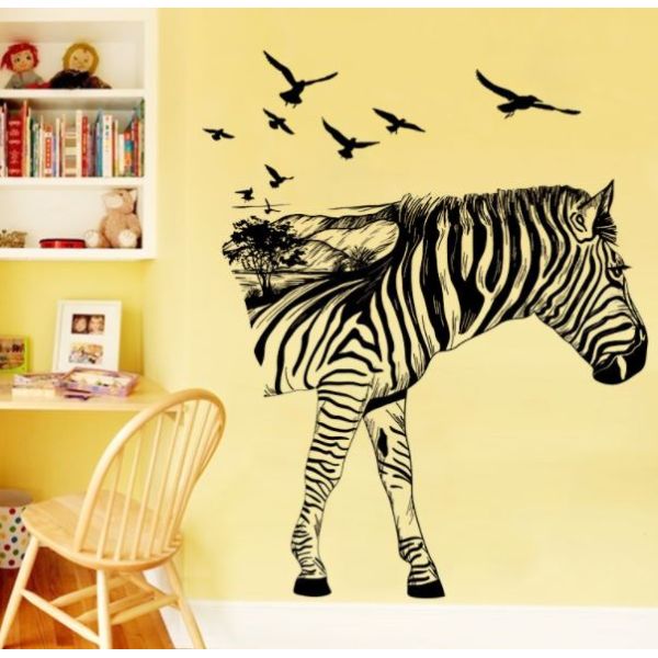 3D Wall sticker Zebra dimenzije 90x60 cm