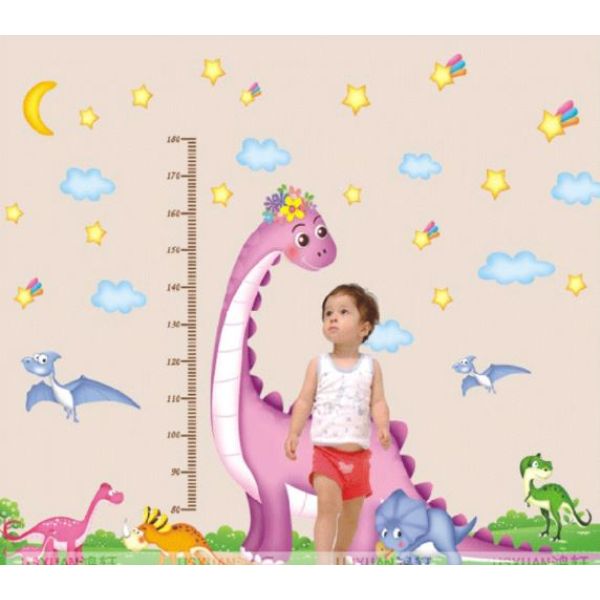 Wall sticker Dino park za mjerenje visine vaše djece 200x150 cm