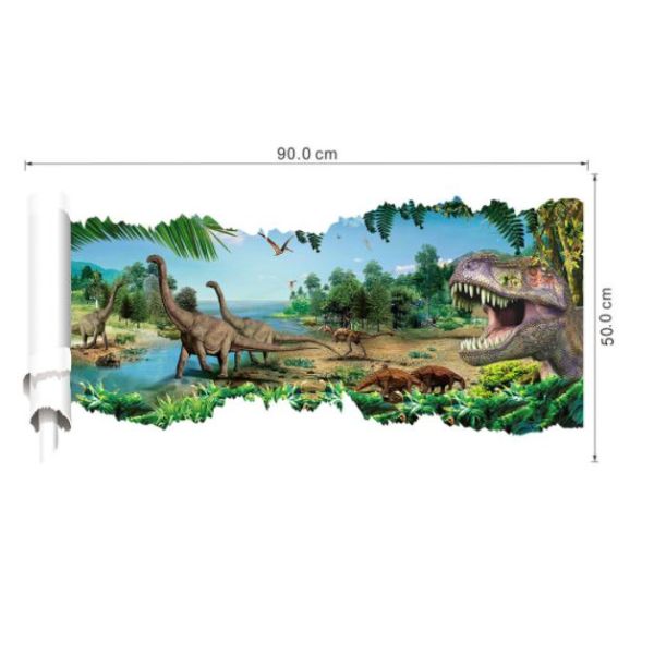 3D wall sticker Jurassic park 90 x 50 cm