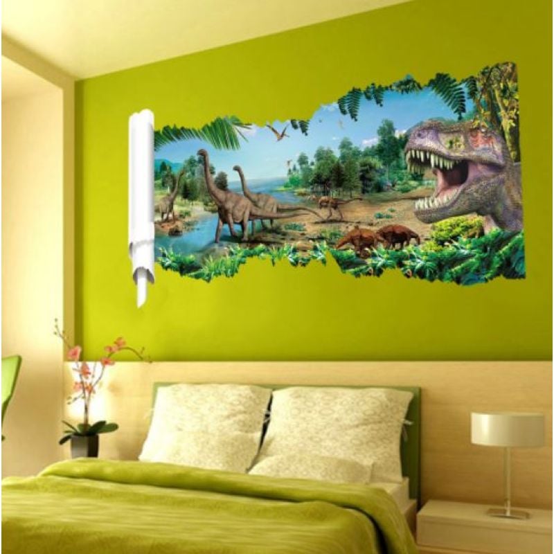 3d wall sticker jurassic park 90 x 50 cm