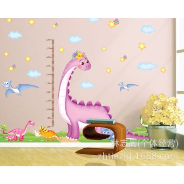 Wall sticker Dino park za mjerenje visine vaše djece 200x150 cm