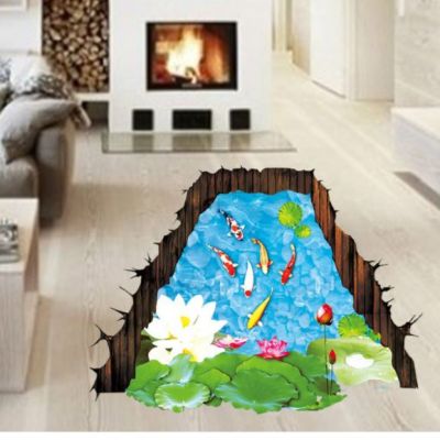 3D Wall sticker Ribnjak dimenzije 90x60 cm