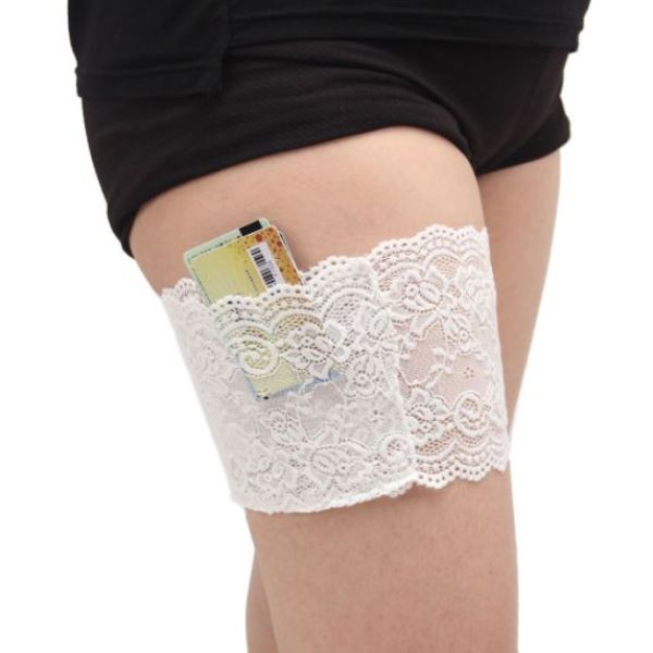 Čipkasti grijač držač mobitela i kartica Hidden sexy lace pocket