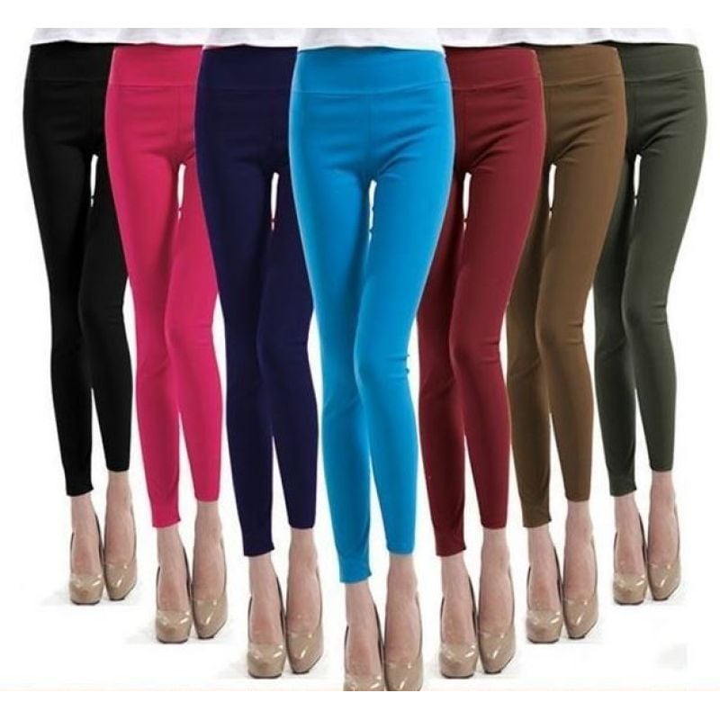 slim pamucne hlace visokog struka pencil pants