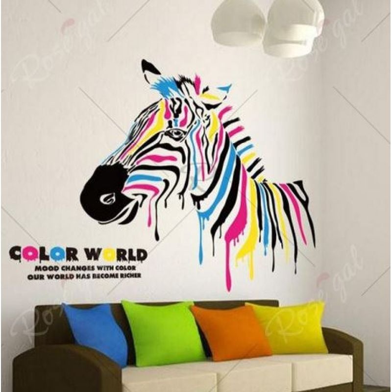 3d wall sticker color world dimenzije 70x50 cm