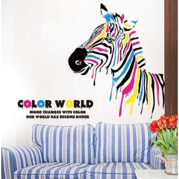 3D wall sticker Color world dimenzije 70x50 cm