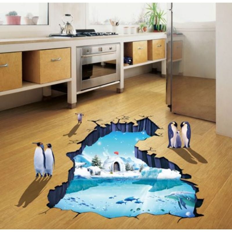 3d wall sticker sjeverni pol dimenzije 90x60 cm