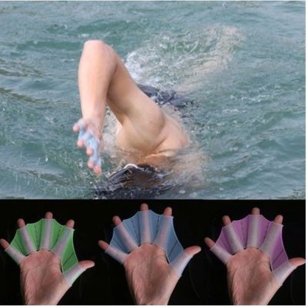 Rukavice za plivanje - silikonska plivaća kožica