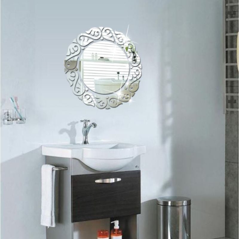 Dekorativno ogledalo naljepnica za kupaonicu
