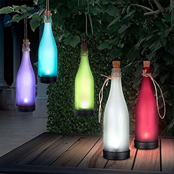 Solarna dekorativna svjetiljka u obliku boce
