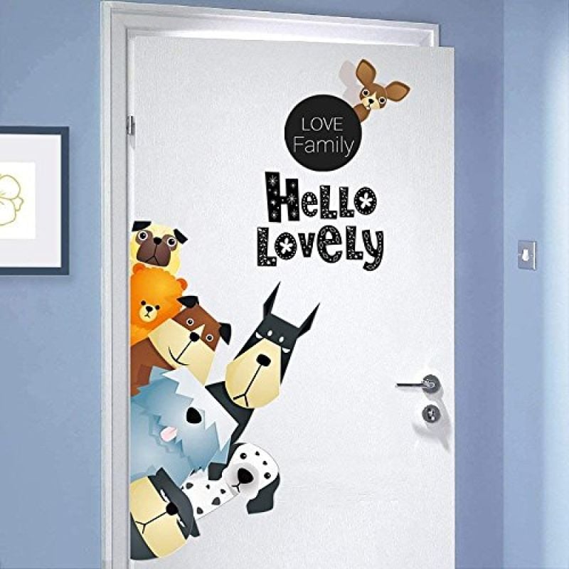 3D wall sticker Dogs dimenzije 70x50 cm