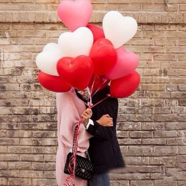 Baloni u obliku srca za zaljubljene - pakiranje 100 komada