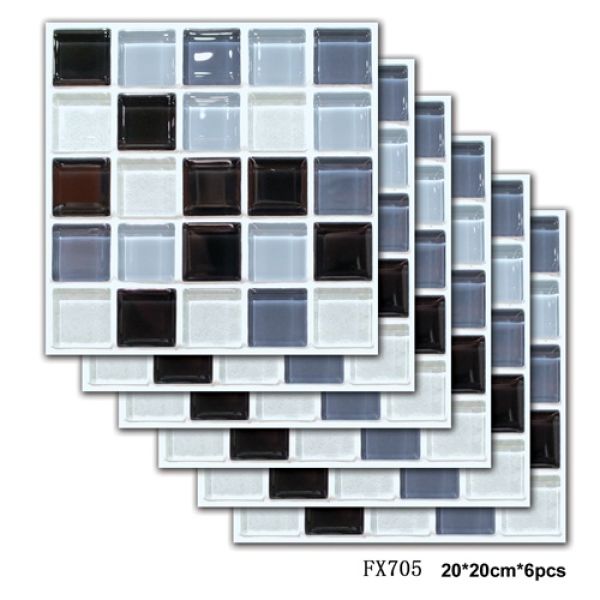 (6kom paket) 3D zidni PVC mozaik panel - samoljepljivo mod. 3504