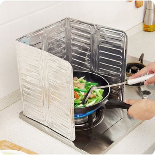 3- dijelni aluminijski zaslon za zaštitu prilikom pripreme jela