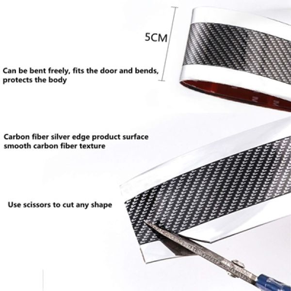 Karbon 5D zaštitna i dekorativna traka za automobil - 110 cm