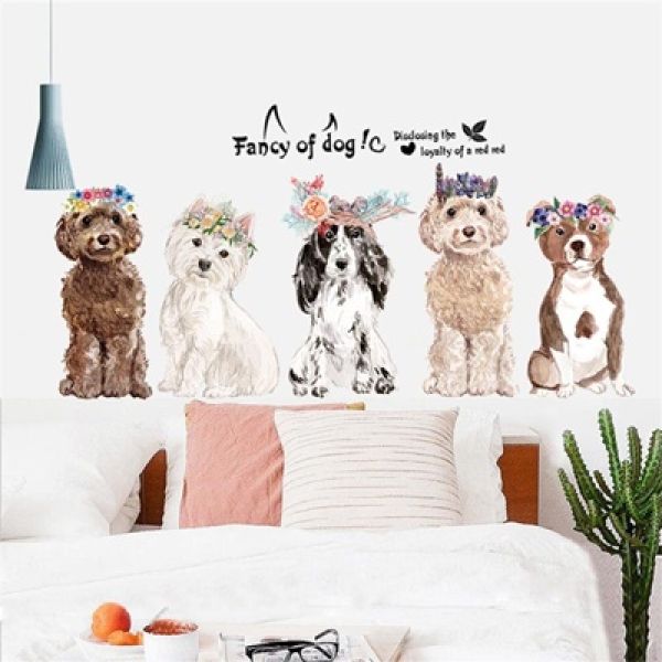 Zidna naljepnica - Cute dogs