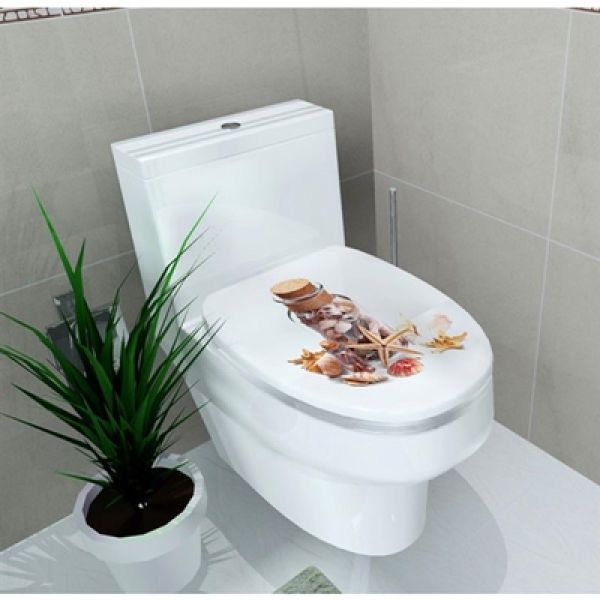 Novi dizajn za zabavnu kupaonicu - dekorativna naljepnica za wc dasku