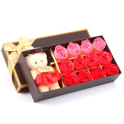 Medo poklon kutija - sapun u obliku ruže	