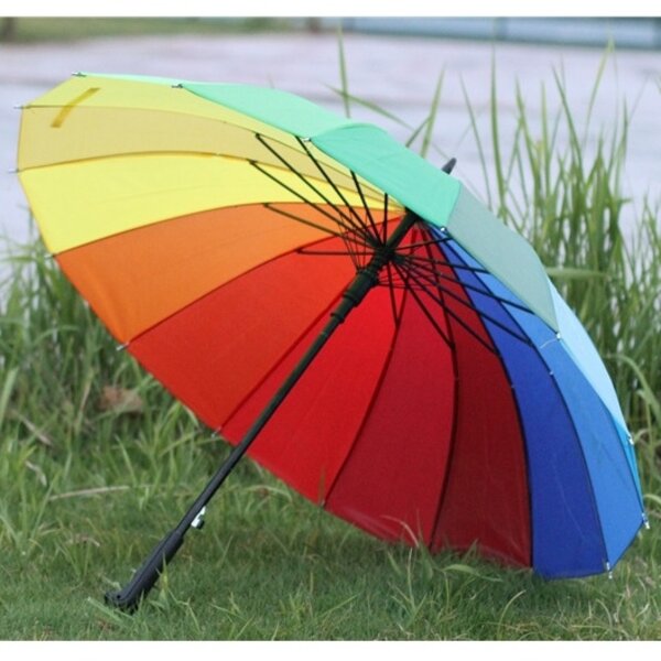 Kišobran automatik u duginim bojama