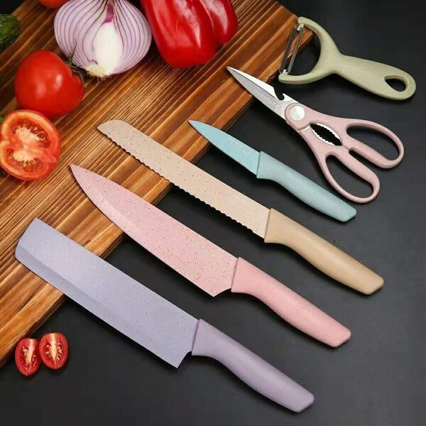 6dijelni komplet kuhinjskih noževa od nehrđajućeg čelika