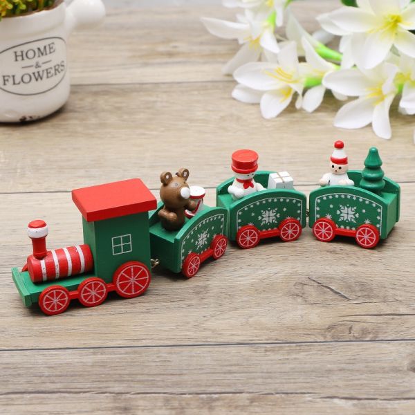 Drveni vlak – kreativan božićni ukras