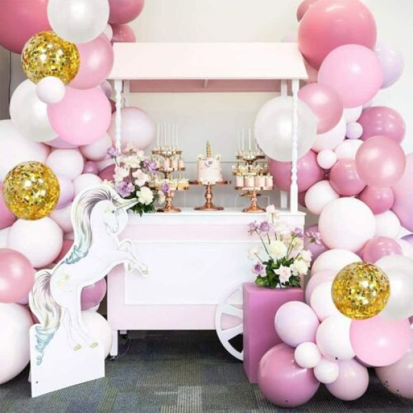 Luk od balona - Party Pink (120 balonov na komplet)