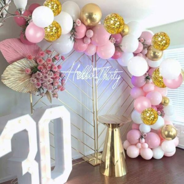 Luk od balona - Party Pink (120 balona u setu)