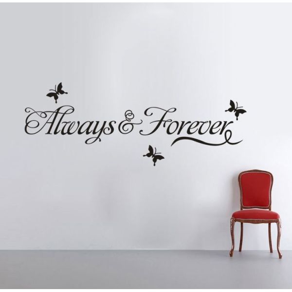 Zidna naljepnica "Always & Forever"
